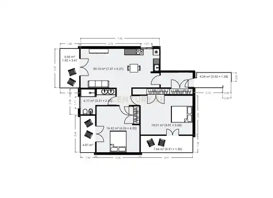 Apartament de lloguer en Benalmádena amb Aire condicionat, Jardí privat i Piscina