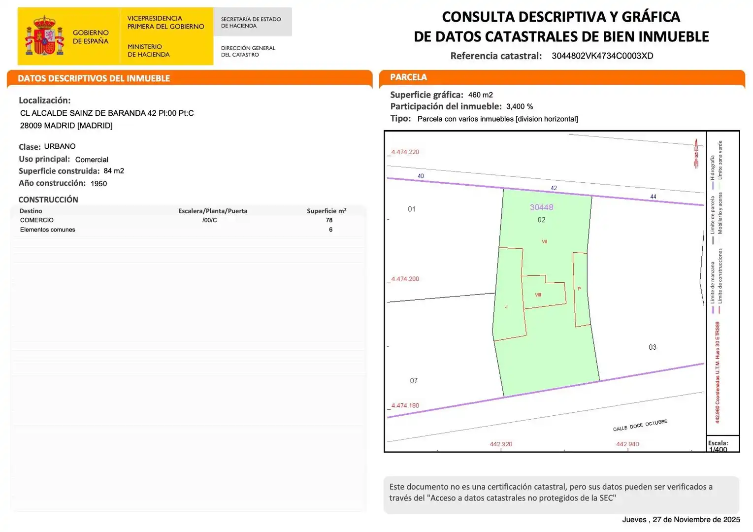 Local en venta en Madrid con Aire acondicionado