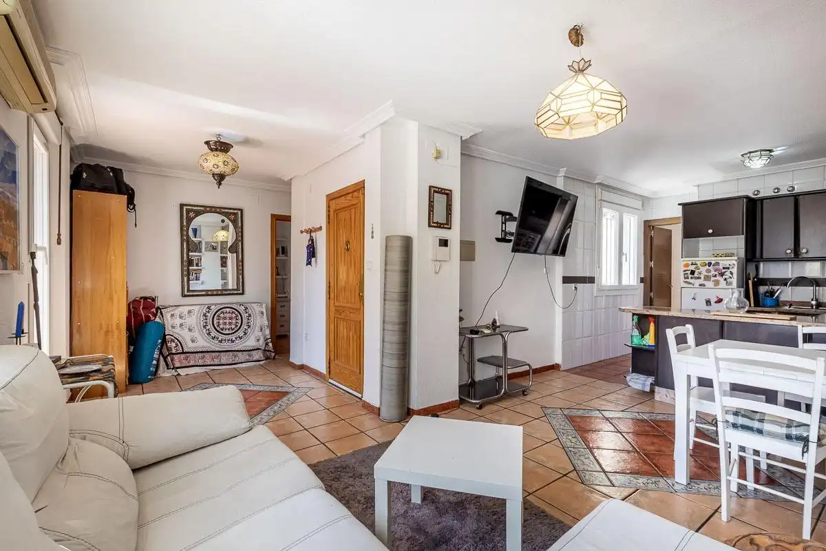 Sala d'estar de Àtic en venda en Granada amb Aire condicionat, Terrassa i Forn