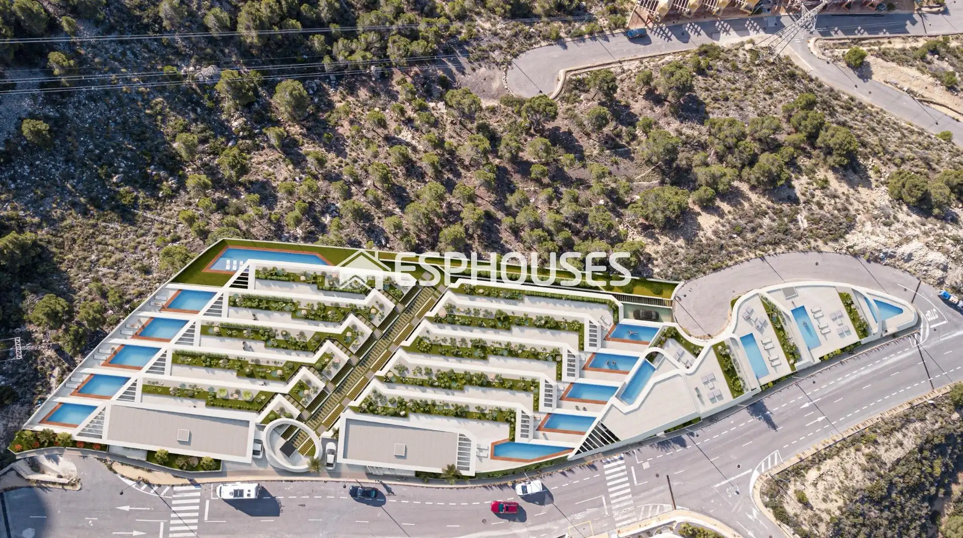 Vista exterior de Casa o xalet en venda en Calpe / Calp amb Aire condicionat, Terrassa i Piscina