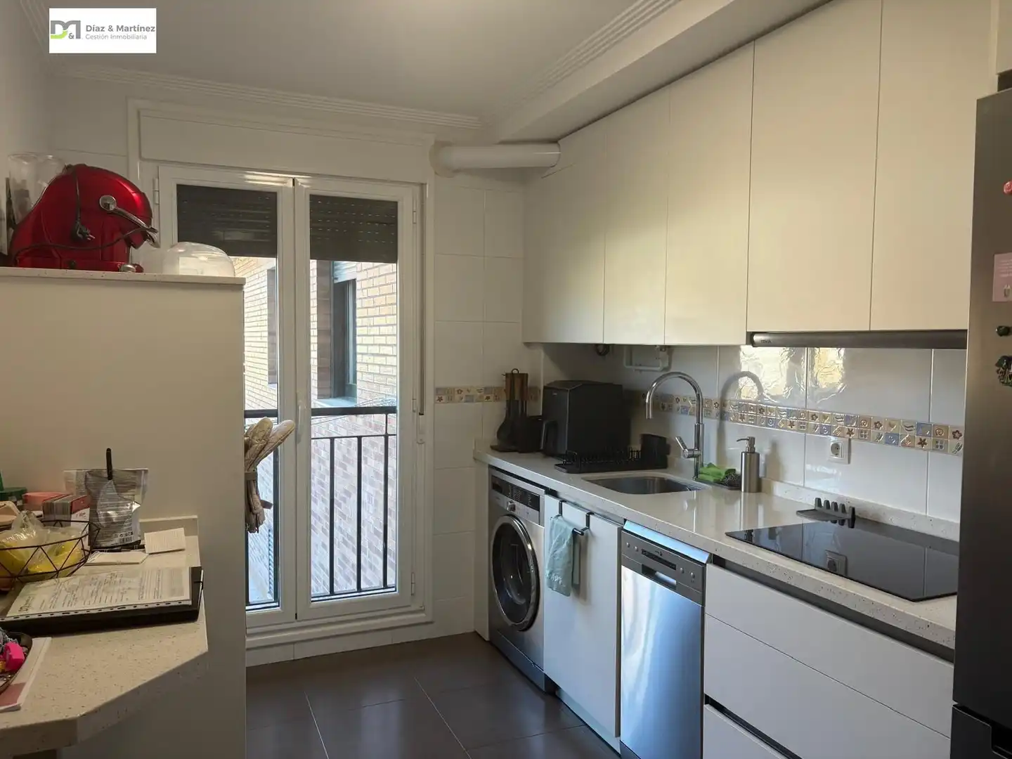 Cocina de Apartamento de alquiler en San Andrés del Rabanedo con Calefacción, Parquet y Trastero