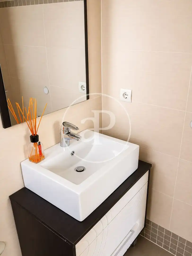 Baño de Piso de alquiler en Valencia con Aire acondicionado, Calefacción y Jardín privado