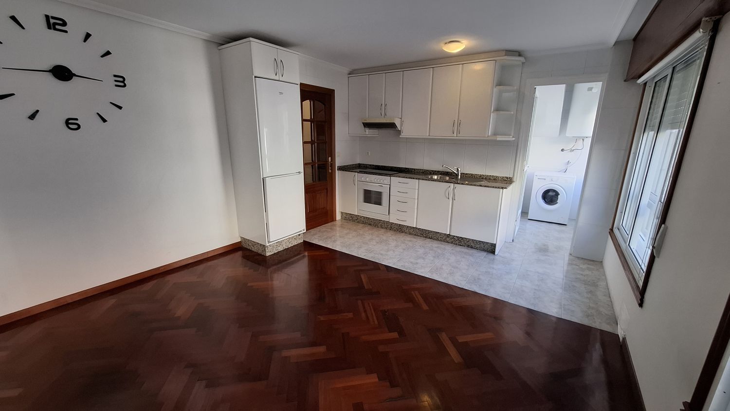 Kitchen of Apartment for sale in A Coruña Capital   with Heating, Parquet flooring and Storage room