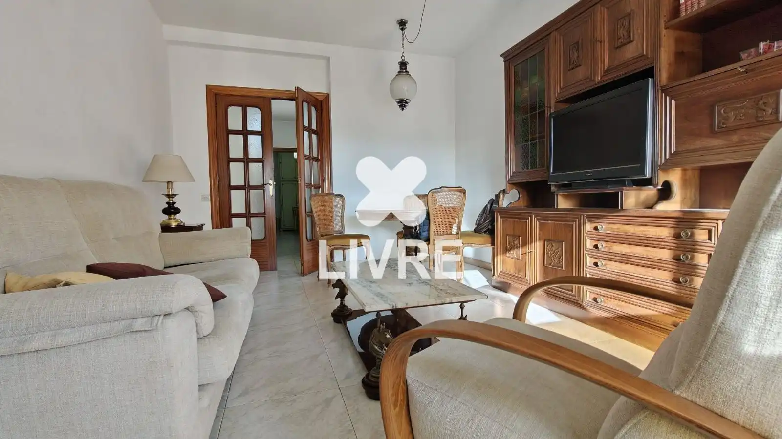 Sala de estar de Piso en venta en Barcelona con Calefacción y Balcón