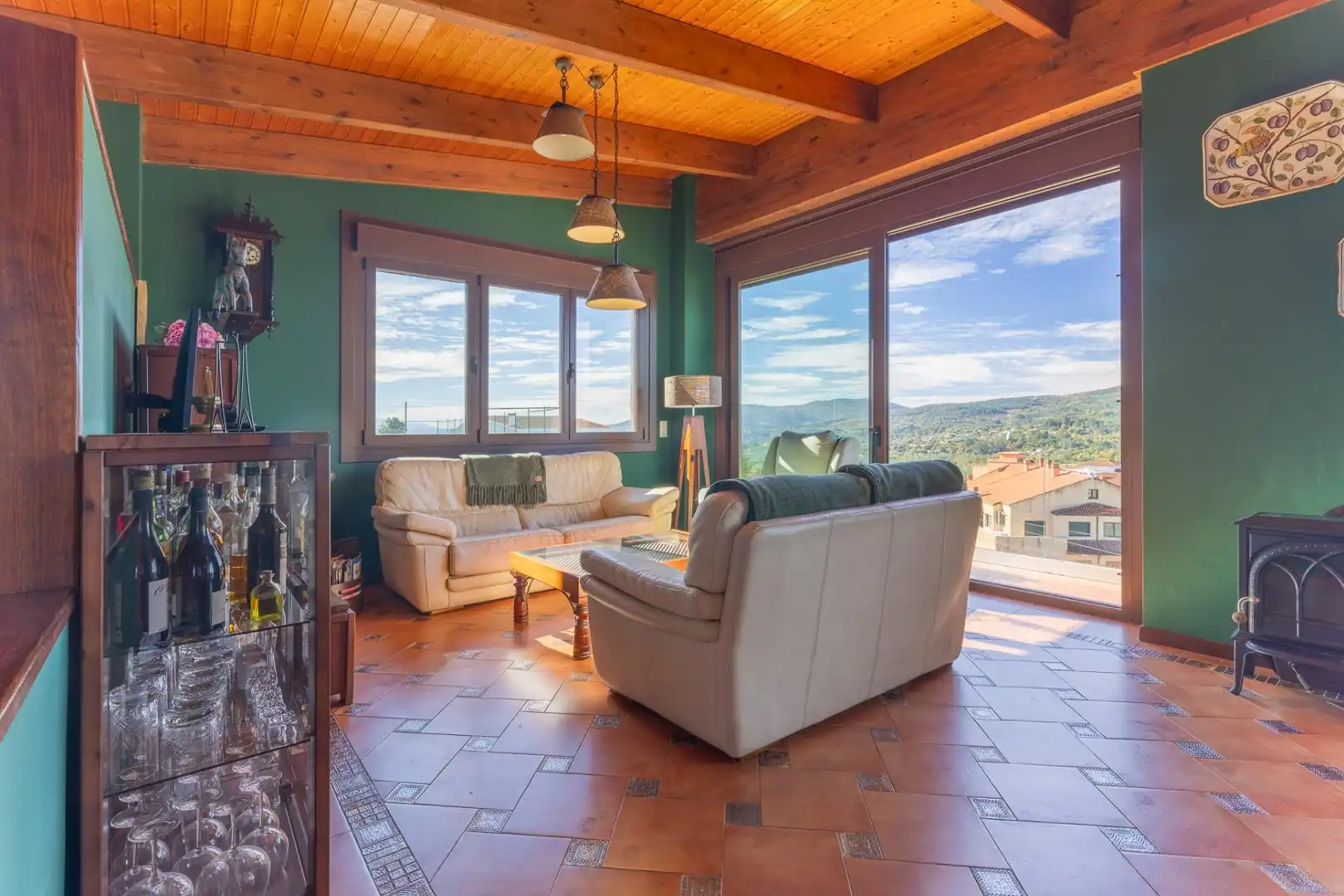 Sala de estar de Casa o chalet en venta en A Cañiza   con Calefacción, Jardín privado y Terraza