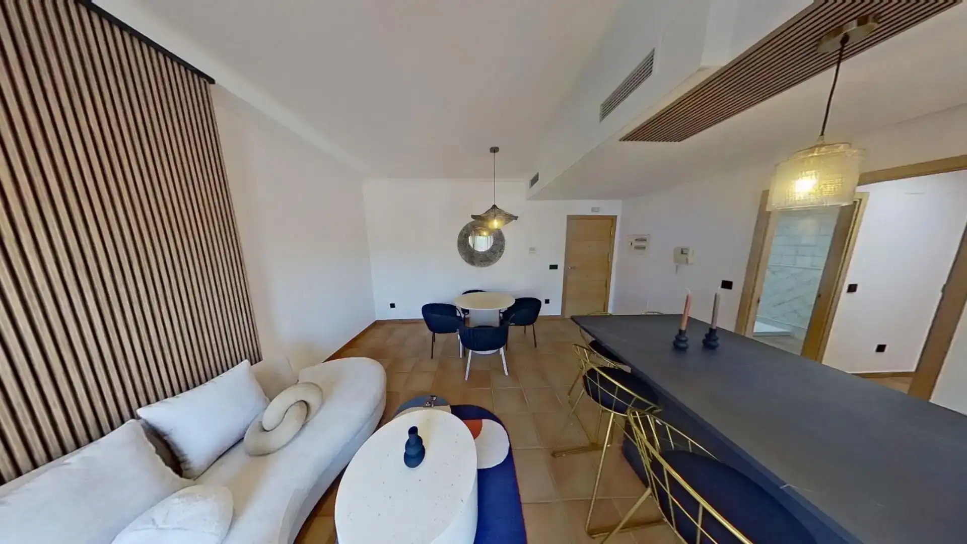 Wohnzimmer von Dachboden zum Verkauf in Villanueva del Río Segura mit Klimaanlage, Schwimmbad und Balkon