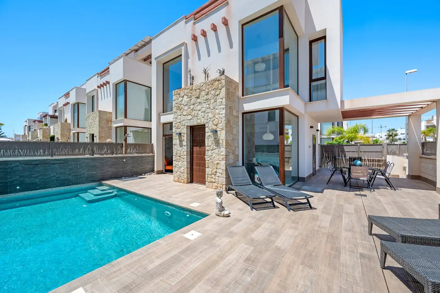Exterior view of Houses for sale in Rojales  with Air Conditioner, Terrace and Swimming Pool