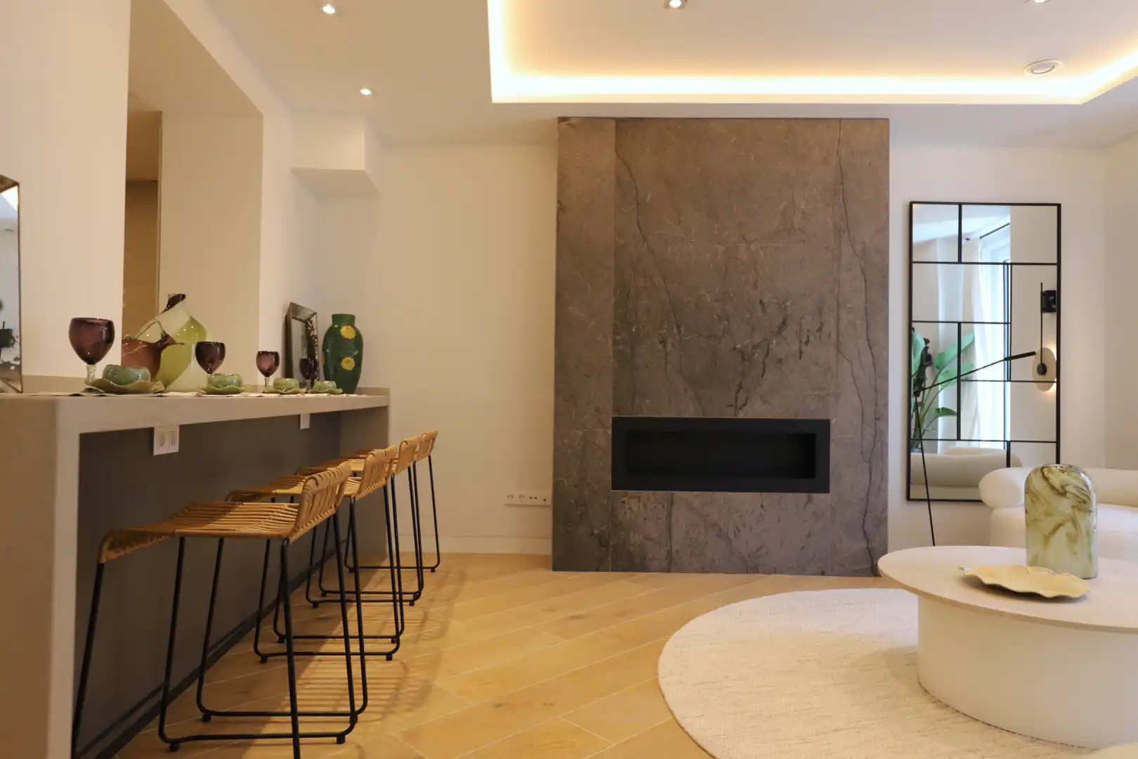 Living room of Houses for sale in Madrid  with Air Conditioner, Heating and Parquet flooring
