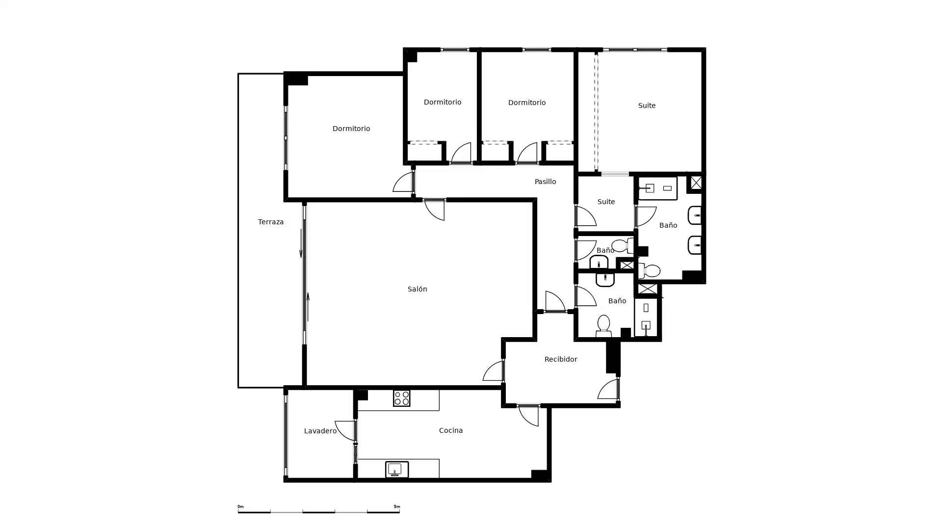 Flat for rent in Barcelona  with Air Conditioner, Heating and Terrace
