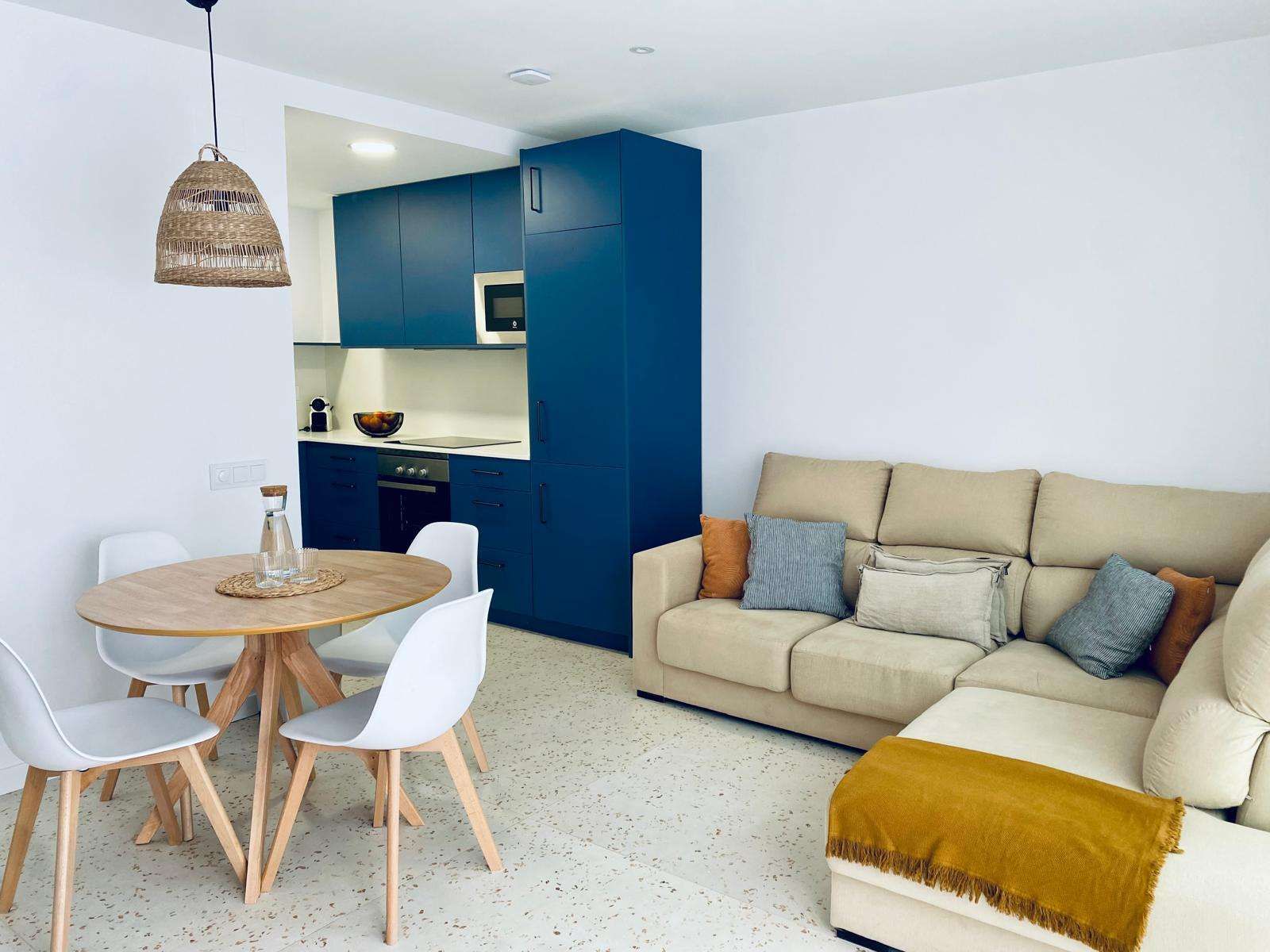 Sala d'estar de Apartament per a compartir en Sitges amb Aire condicionat i Terrassa
