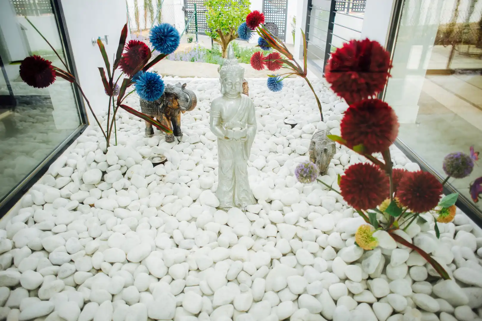 Garden of Houses for rent in Estepona  with Air Conditioner, Private garden and Swimming Pool