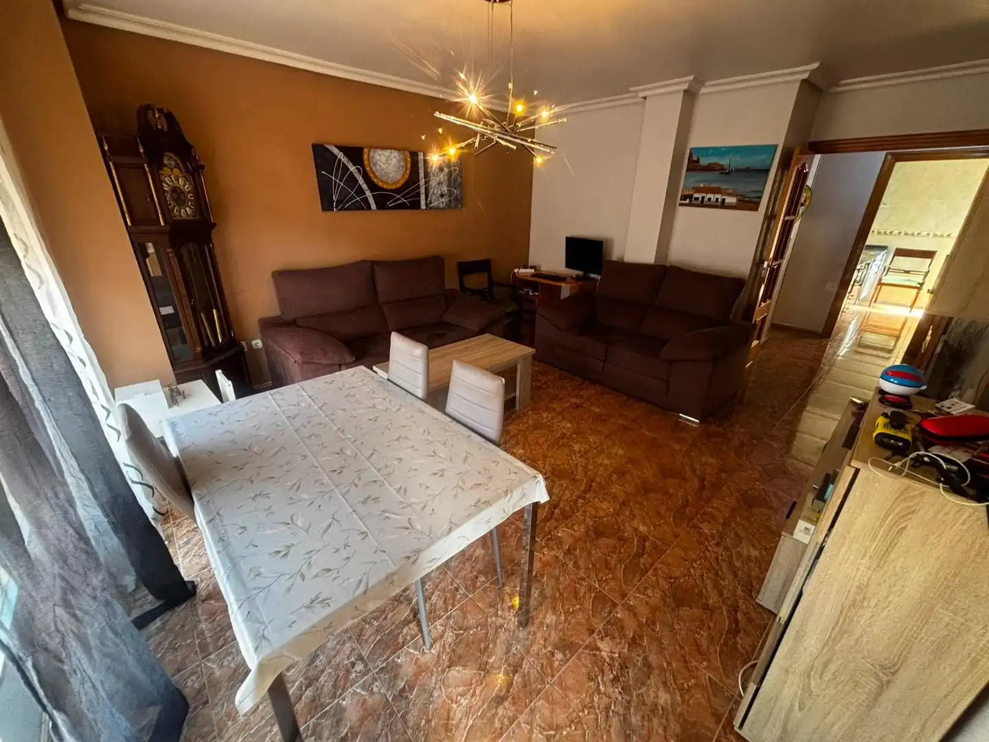 Sala d'estar de Pis en venda en Águilas amb Aire condicionat, Moblat i Balcó