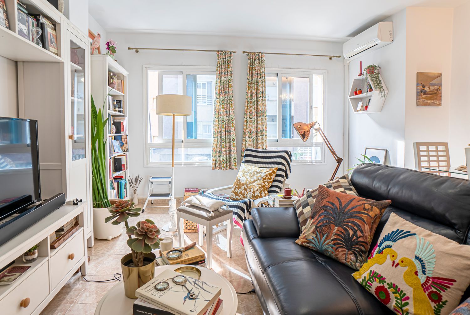 Wohnzimmer von Wohnung zum Verkauf in Rincón de la Victoria mit Klimaanlage