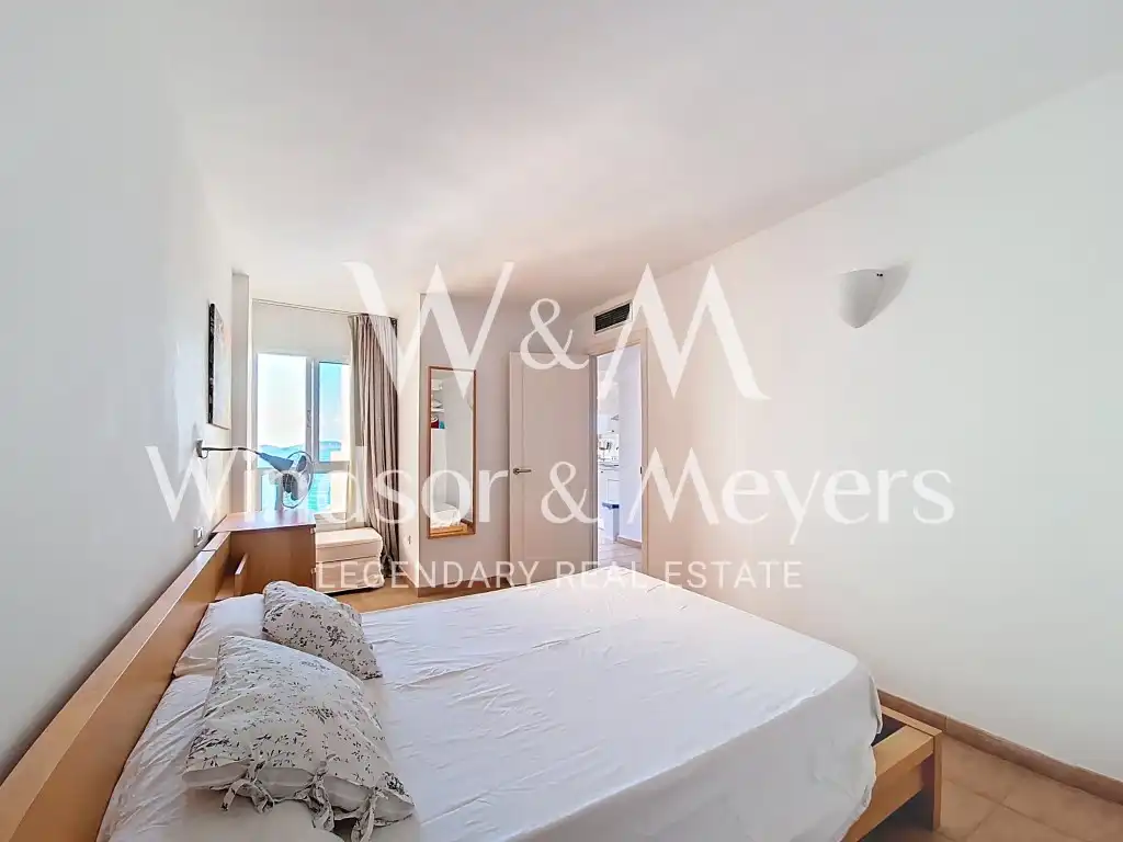 Bedroom of Flat for sale in Santa Eulària des Riu  with Air Conditioner, Furnished and Microwave