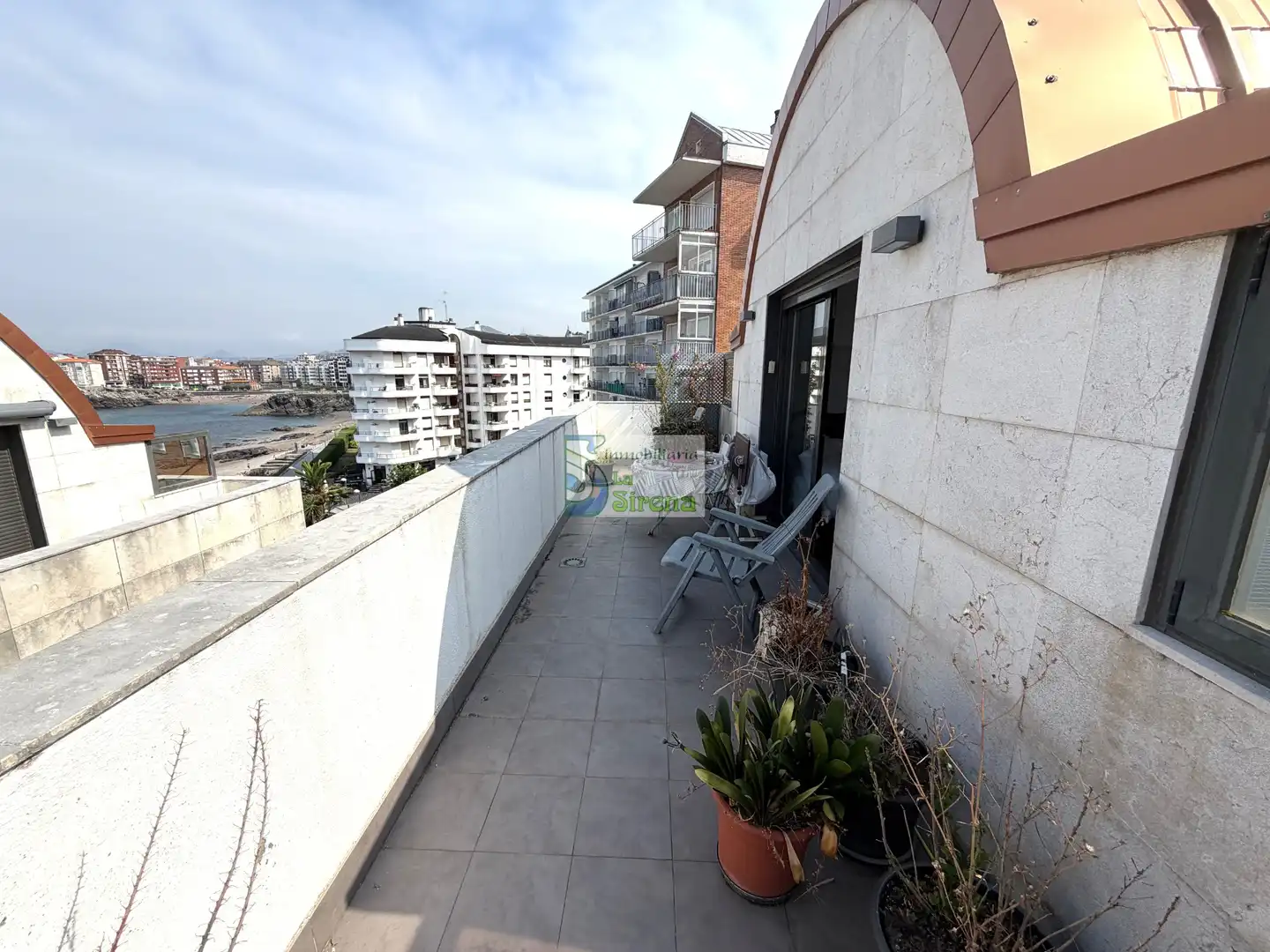 Terrasse von Wohnung zum Verkauf in Castro-Urdiales mit Heizung, Terrasse und Schwimmbad