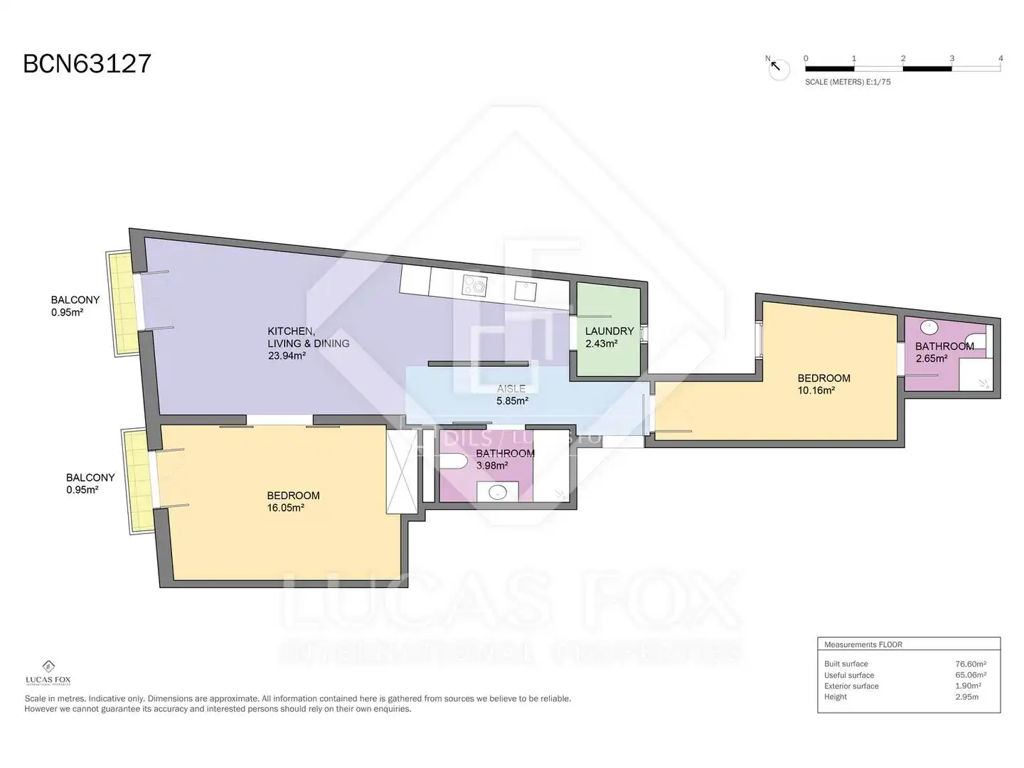 Flat for sale in Barcelona  with Air Conditioner, Heating and Parquet flooring