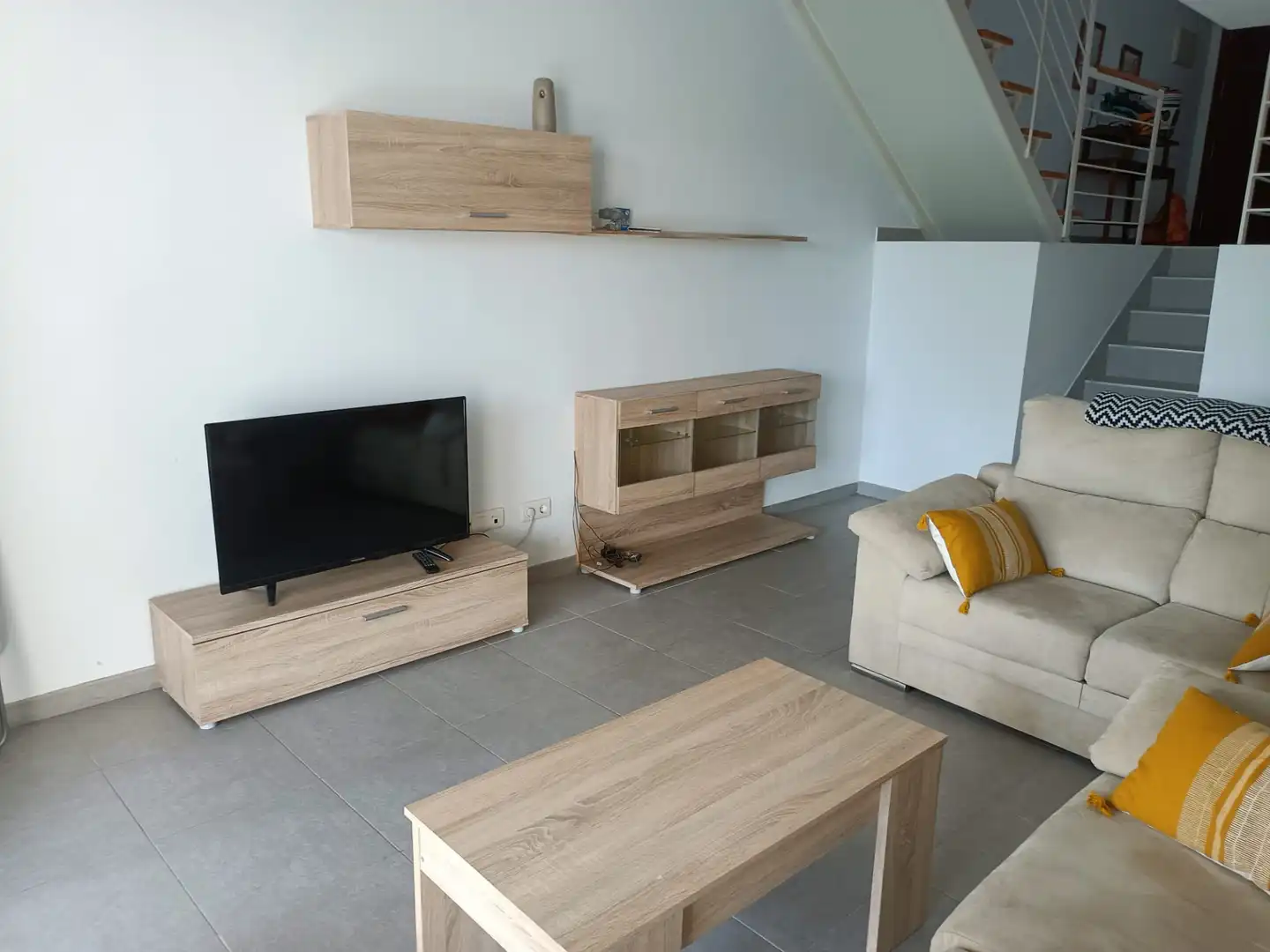 Wohnzimmer von Maisonette zum Verkauf in Vera mit Klimaanlage, Heizung und Privatgarten