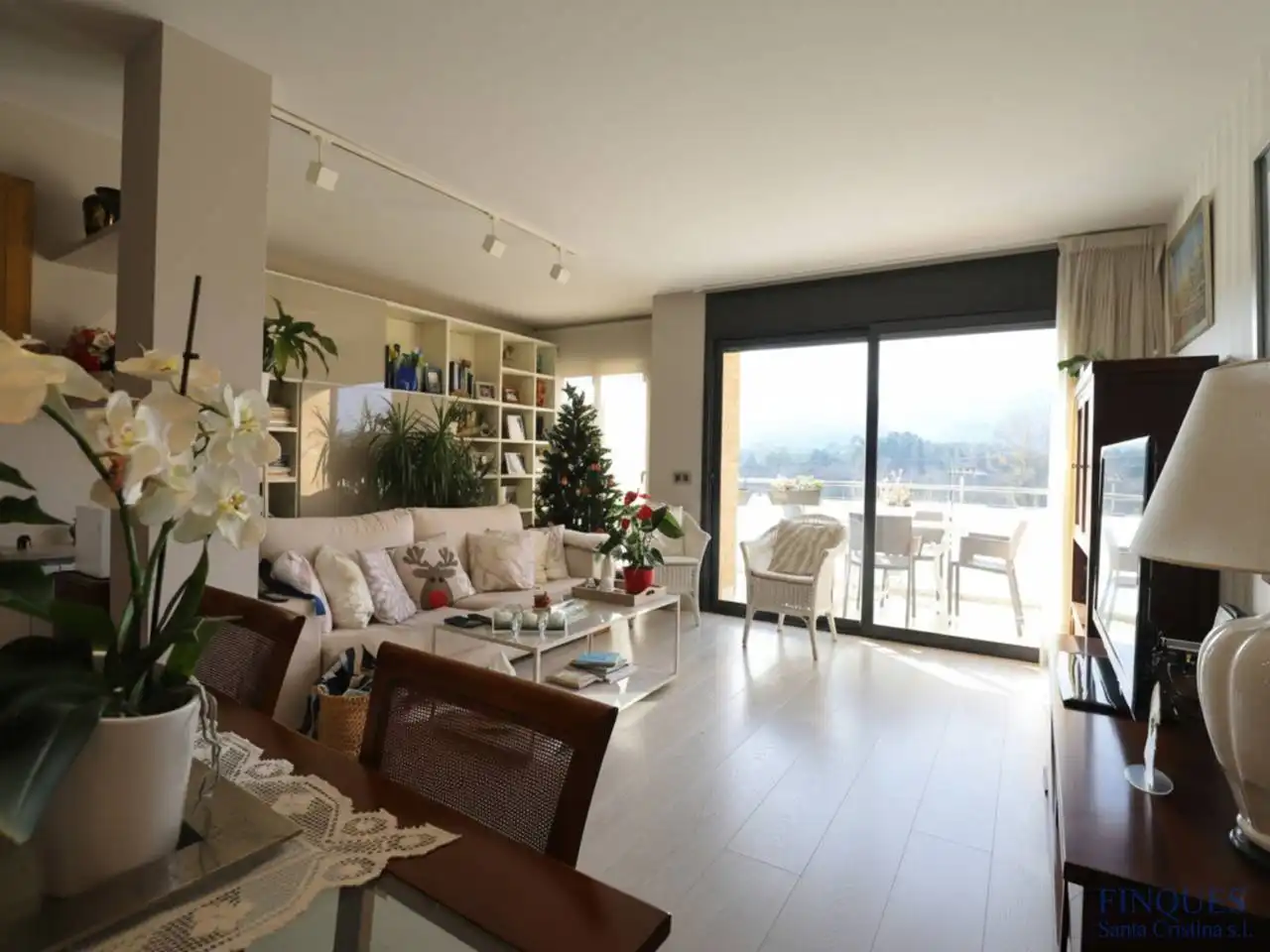 Sala d'estar de Dúplex en venda en Santa Cristina d'Aro amb Aire condicionat, Calefacció i Parquet