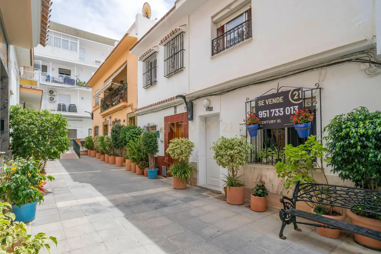 Vista exterior de Casa adosada en venda en Mijas