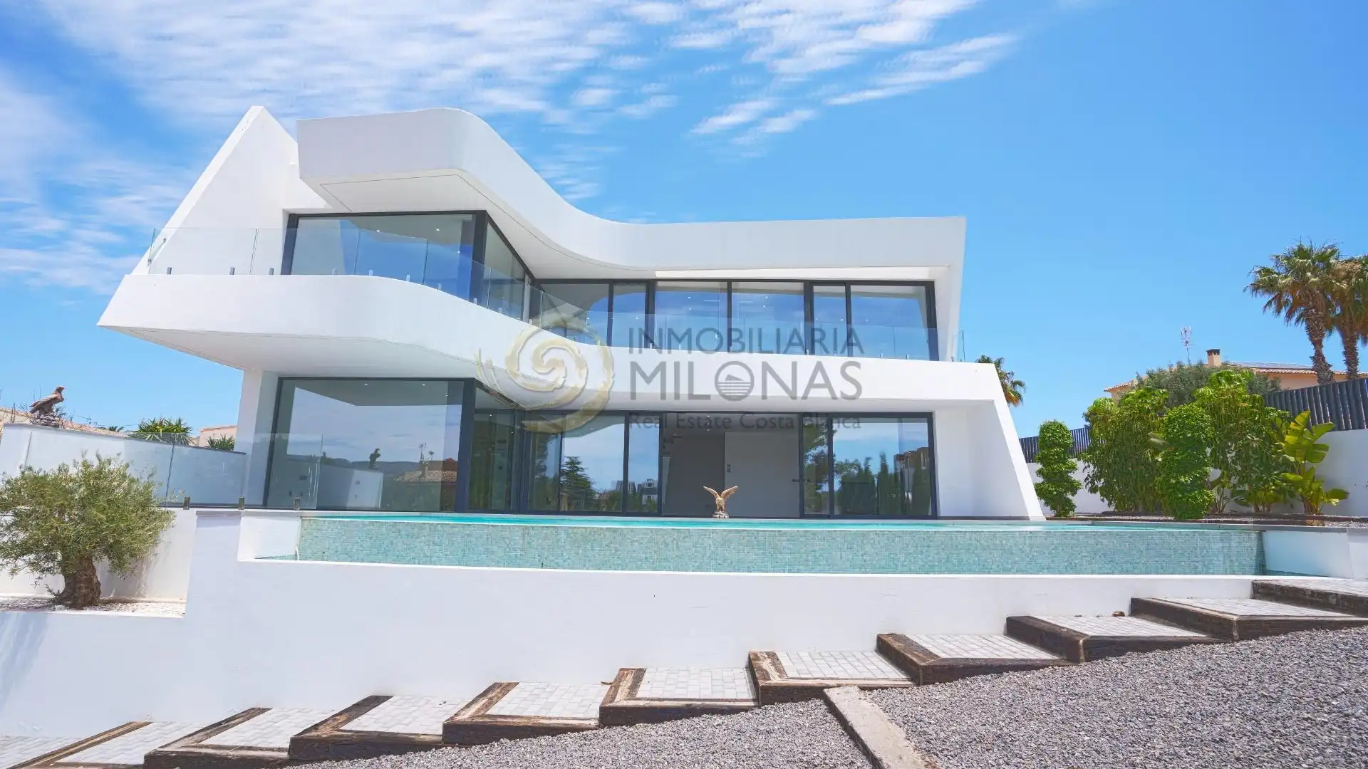 Vista exterior de Casa o chalet en venta en Calpe / Calp con Aire acondicionado, Jardín privado y Terraza