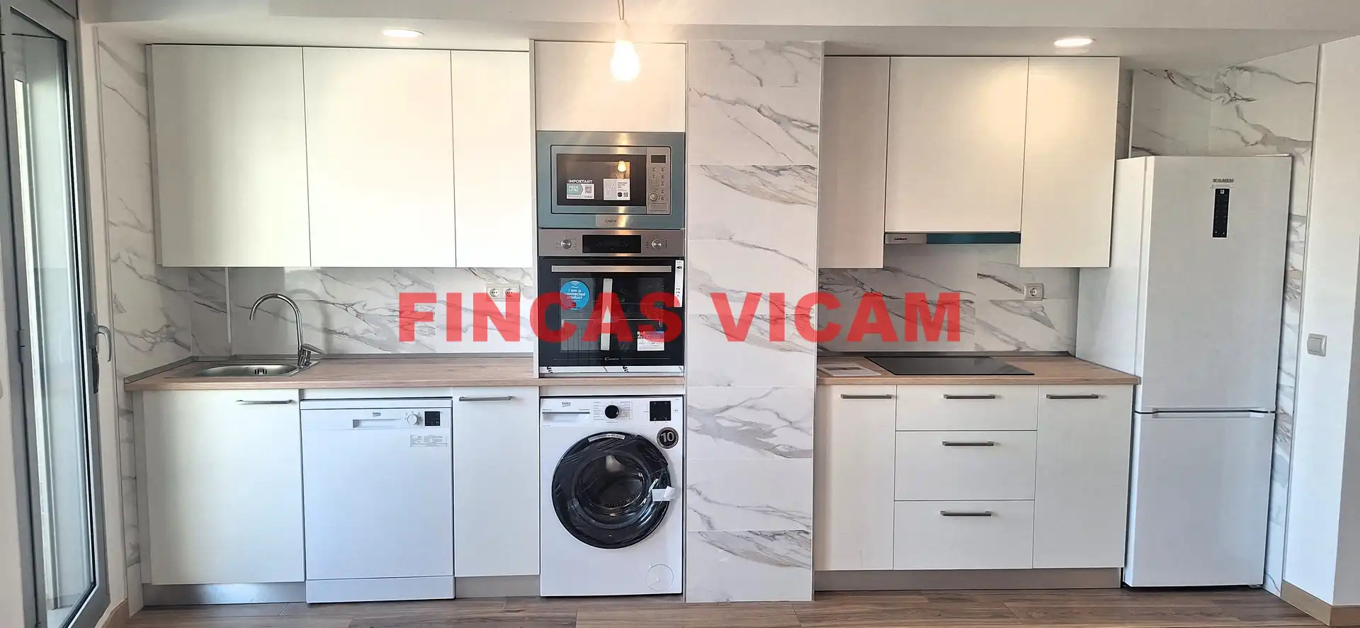 Küche von Wohnung zum Verkauf in Huesca mit Heizung, Parkett und Terrasse