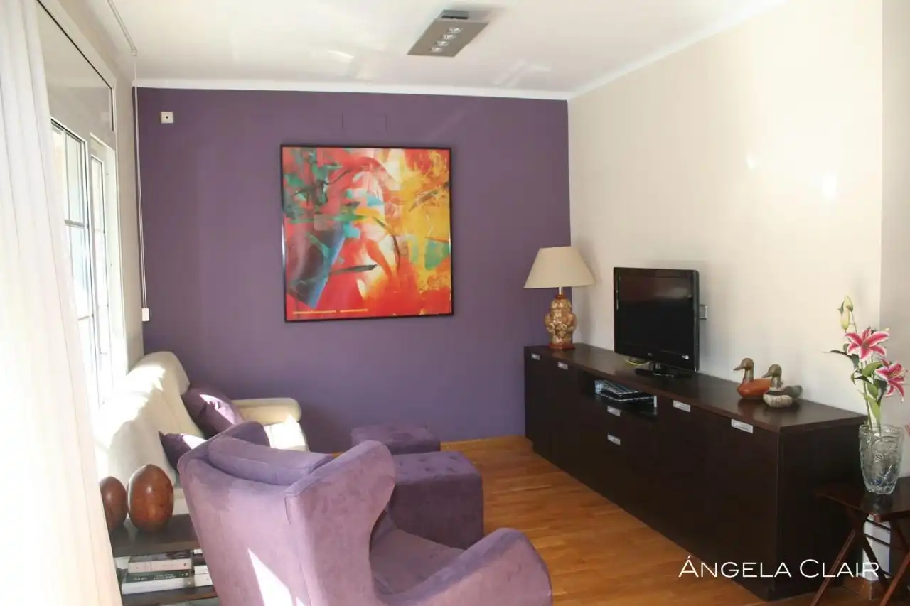 Living room of Flat for rent in Sitges  with Air Conditioner, Heating and Parquet flooring