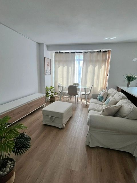 Sala de estar de Piso de alquiler en Alicante / Alacant con Aire acondicionado, Calefacción y Amueblado