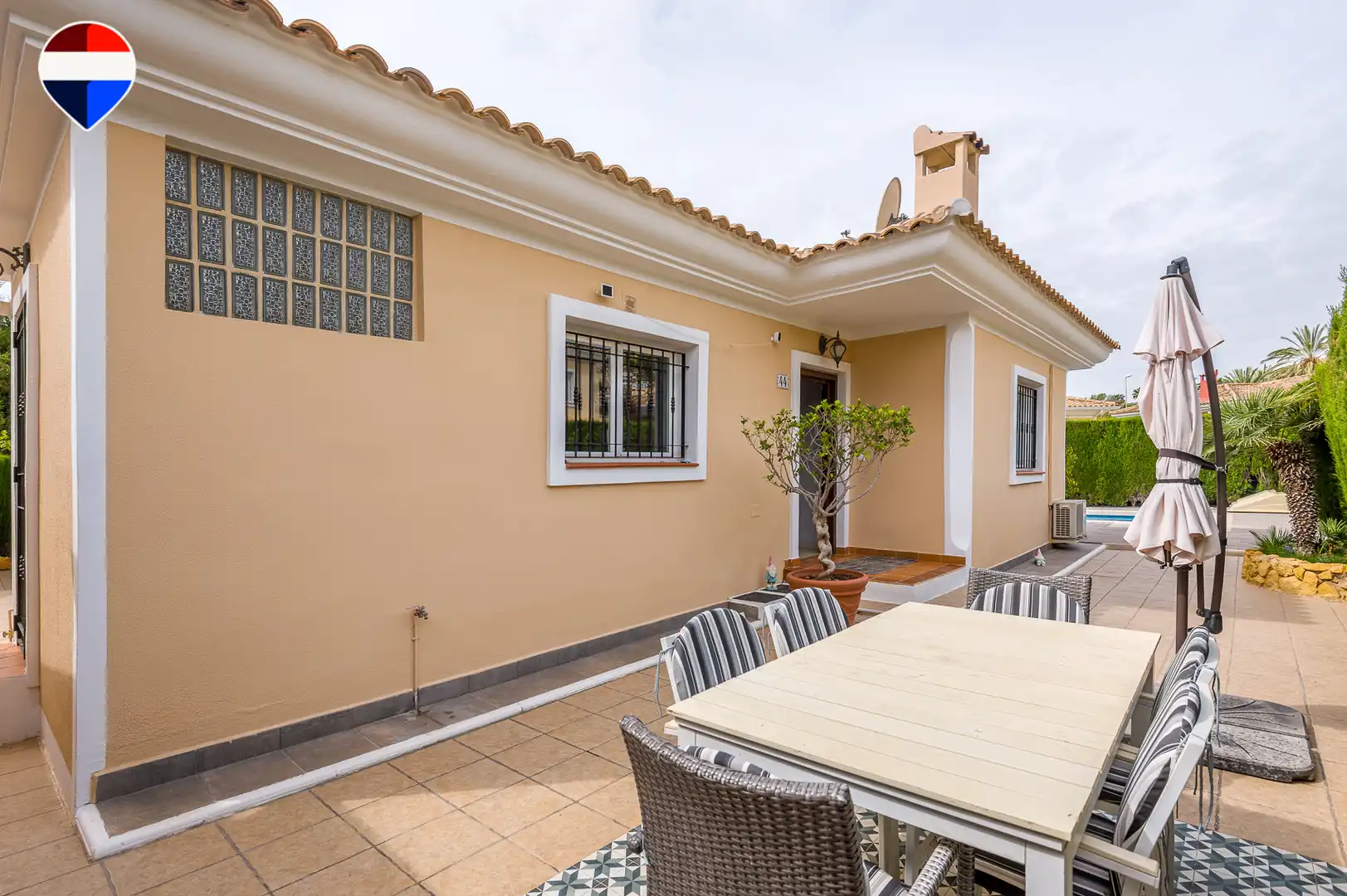 Terraza de Casa o chalet en venta en Mutxamel con Aire acondicionado, Terraza y Piscina