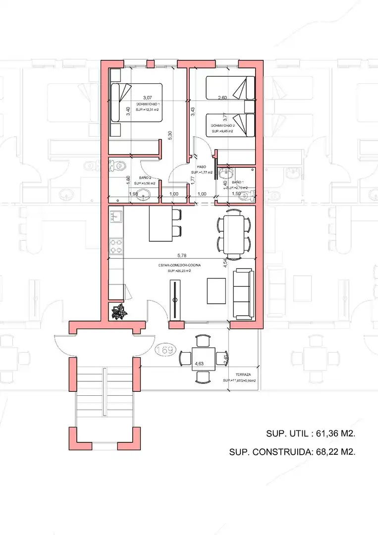 Ático en venta en Fuente Álamo de Murcia con Terraza y Piscina comunitaria