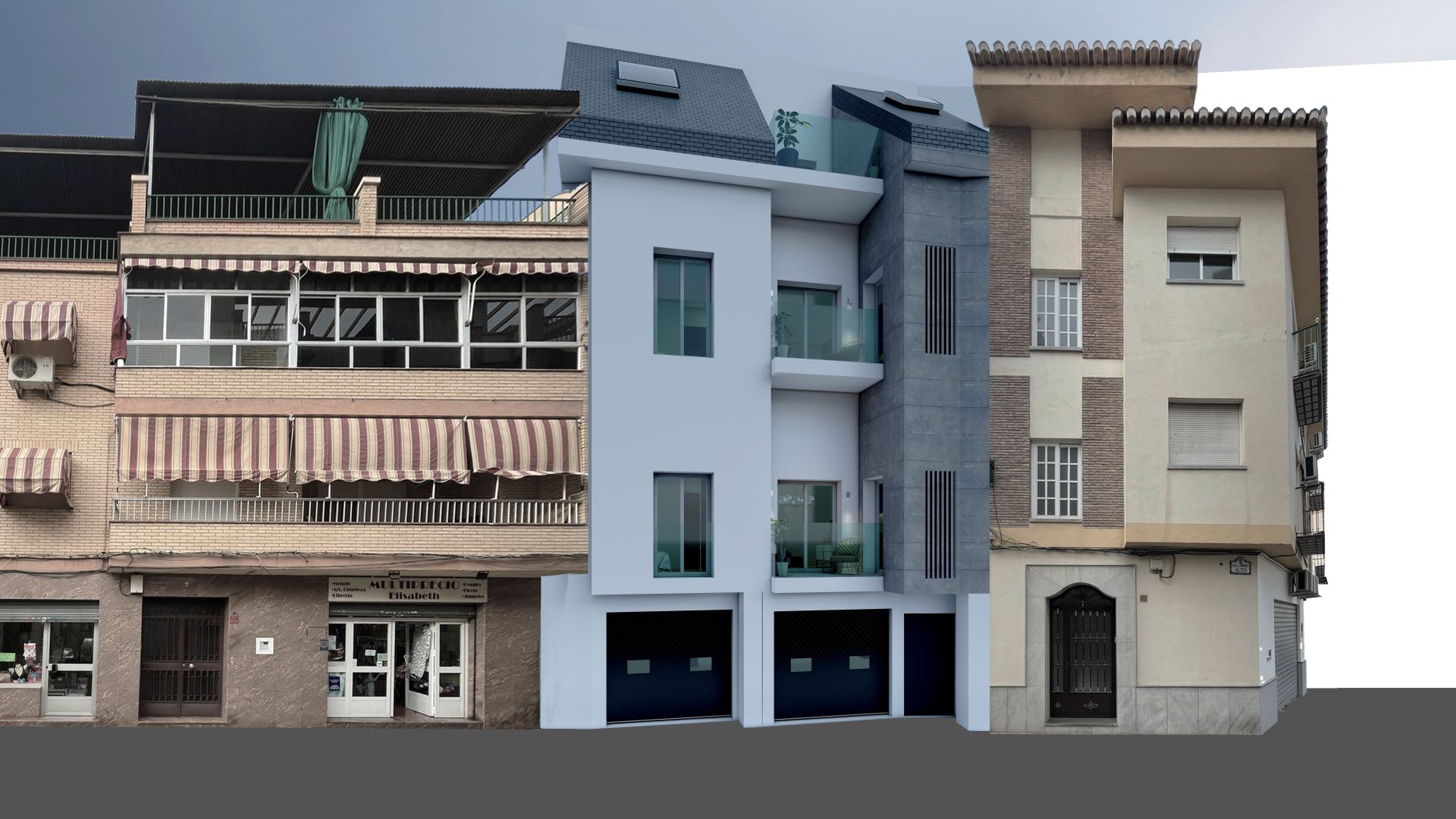 Exterior view of Flat for sale in Maracena  with Air Conditioner, Heating and Terrace