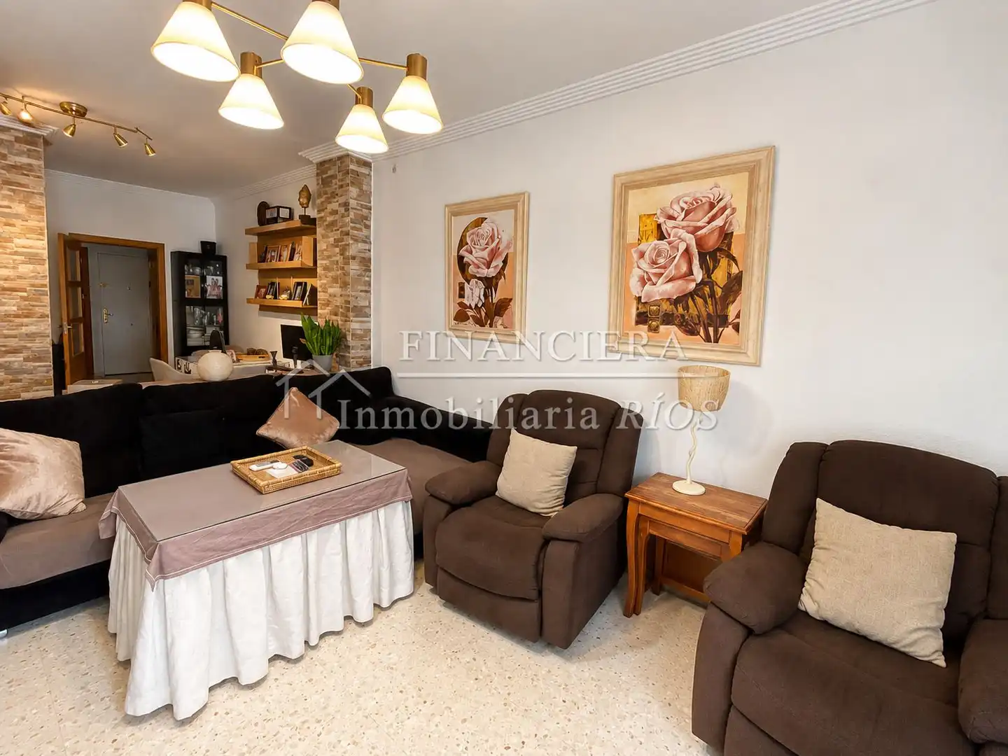 Sala de estar de Piso en venta en La Paz