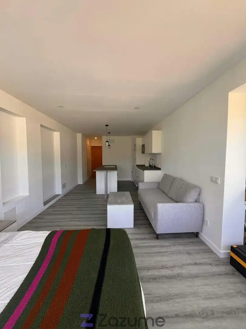 Sala de estar de Estudio de alquiler en Calvià con Aire acondicionado, Parquet y Piscina