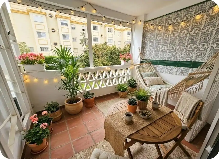 Terraza de Piso en venta en Torremolinos con Terraza, Amueblado y Piscina comunitaria