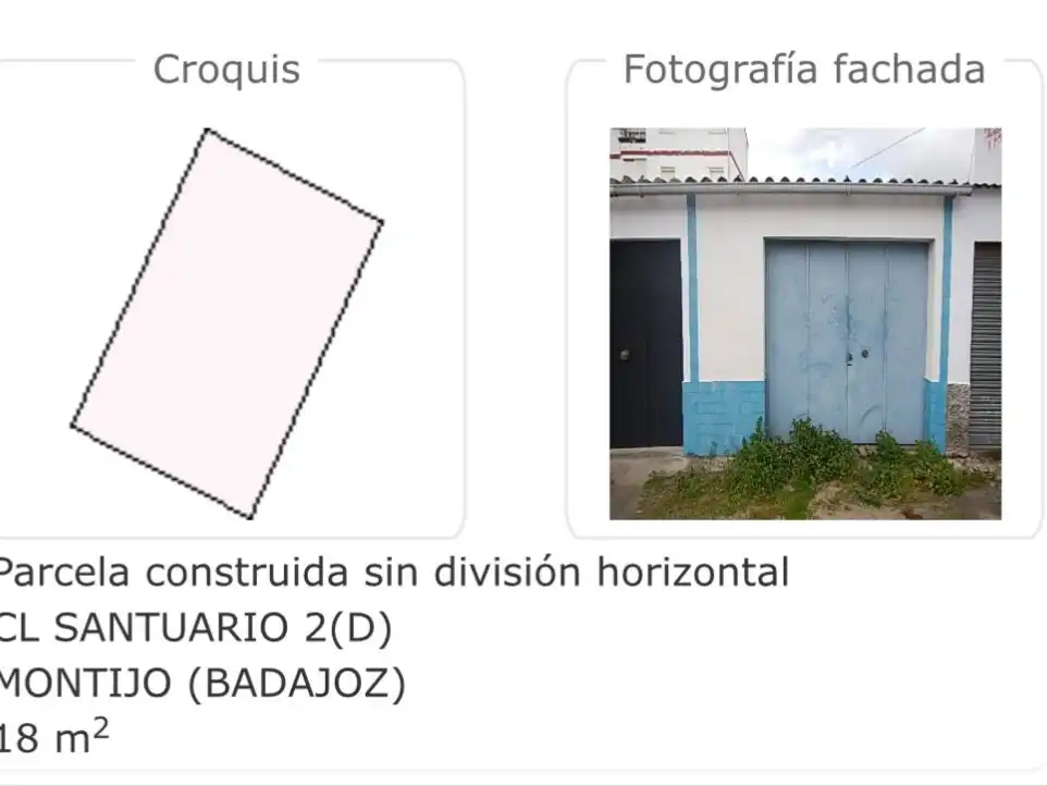 Garaje en venta en Montijo