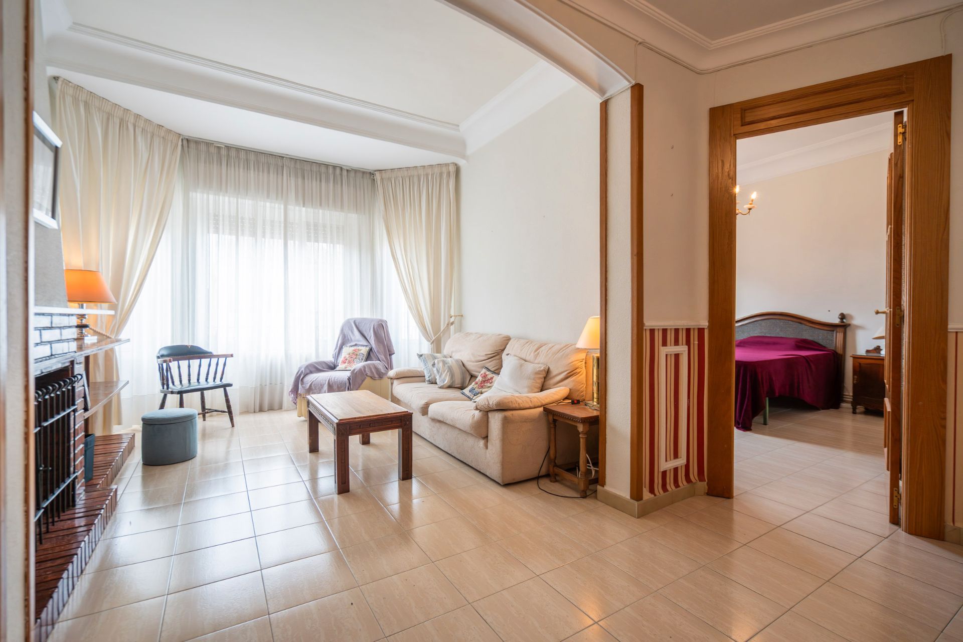 Bedroom of Flat for sale in  Albacete Capital  with Air Conditioner, Heating and Terrace