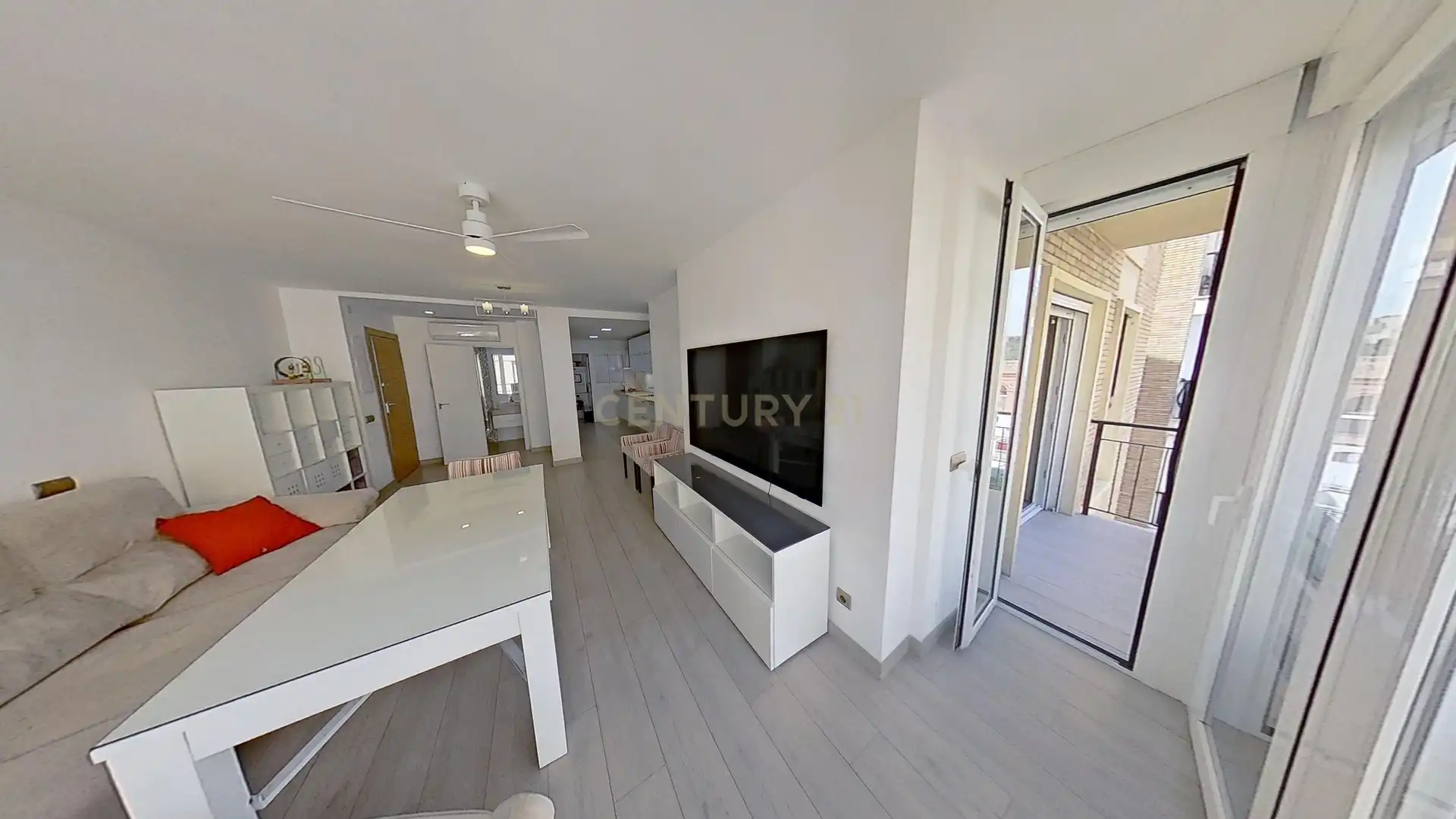 Sala de estar de Apartamento de alquiler en Málaga con Aire acondicionado, Horno y Lavadora
