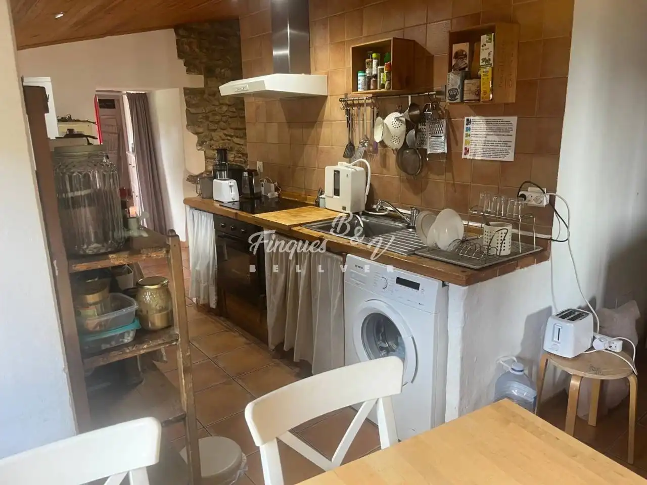 Cuina de Casa o xalet en venda en El Pont de Bar amb Calefacció, Jardí privat i Parquet