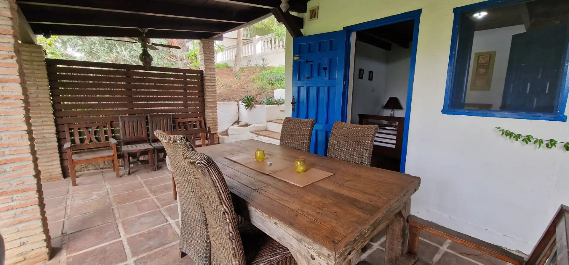 Terraza de Finca rústica en venta en Alhaurín El Grande con Aire acondicionado, Calefacción y Jardín privado
