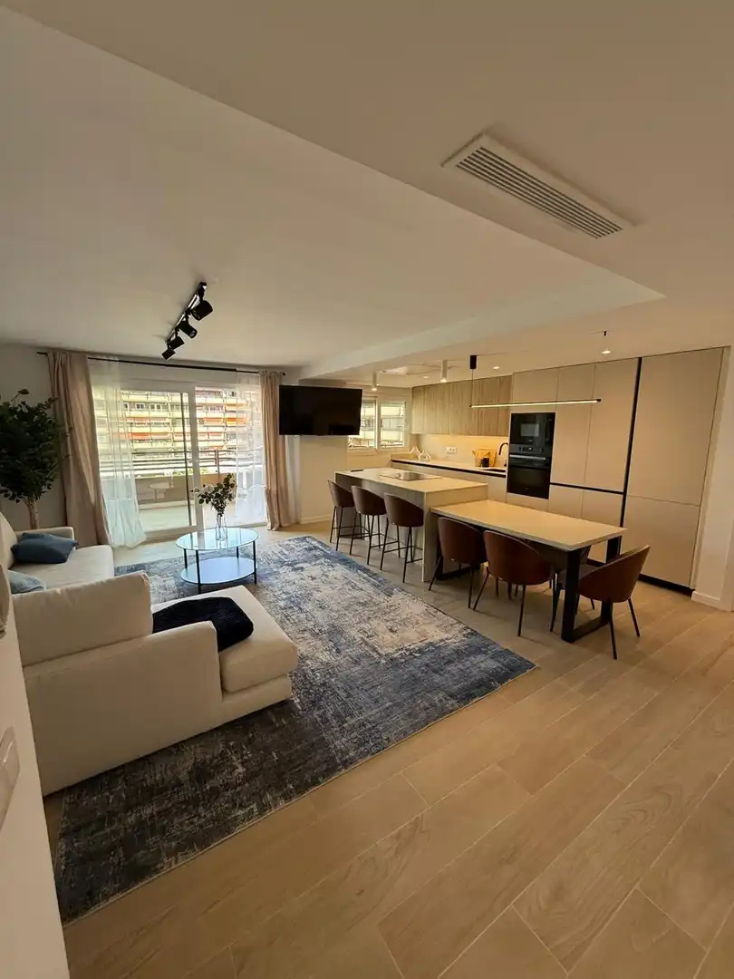Sala de estar de Piso en venta en Valencia con Aire acondicionado, Jardín privado y Amueblado