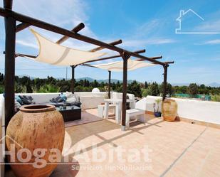 Terrace of House or chalet for sale in Oliva  with Air Conditioner, Heating and Private garden