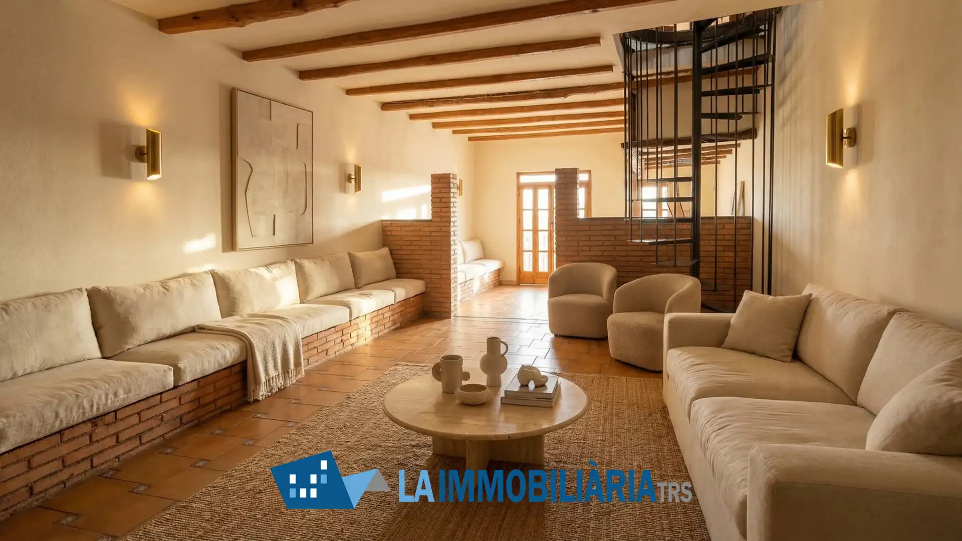 Sala d'estar de Casa adosada en venda en Terrassa amb Terrassa