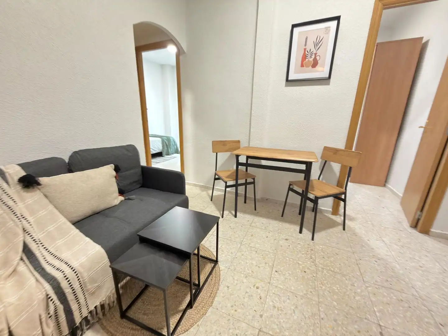 Sala d'estar de Pis de lloguer en Madrid amb Calefacció, Moblat i Rentadora