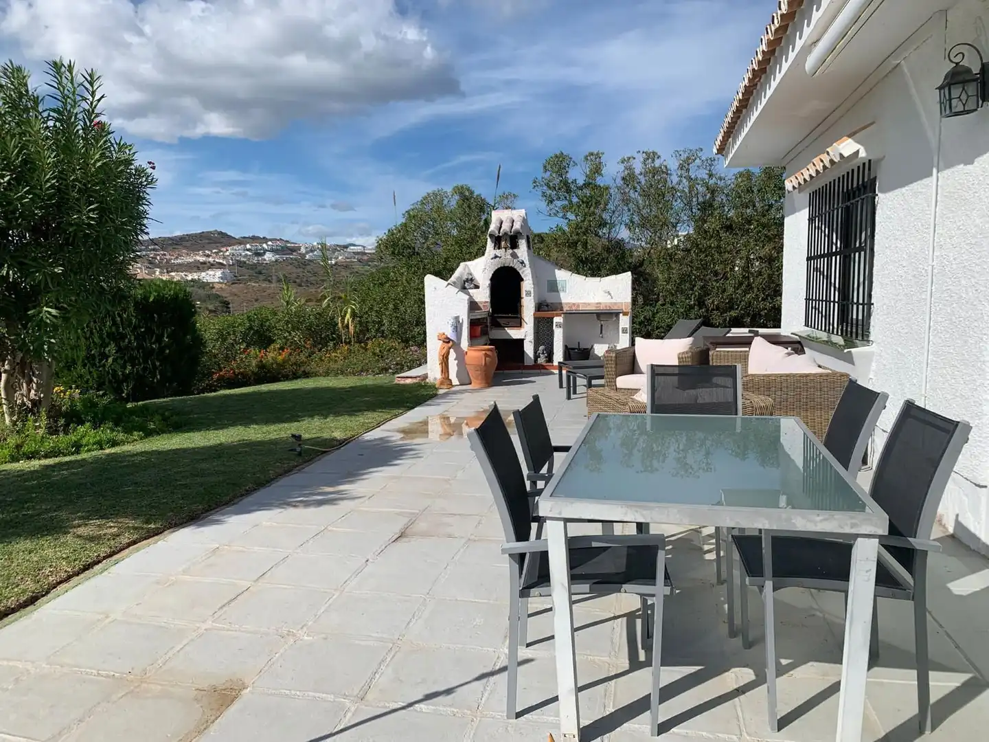 Terraza de Casa o chalet en venta en Mijas con Aire acondicionado, Jardín privado y Trastero