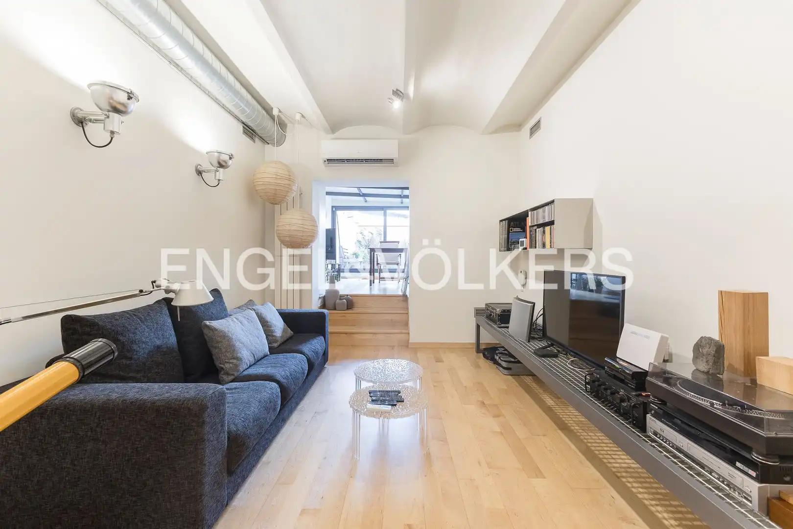 Sala de estar de Loft en venta en Barcelona con Aire acondicionado, Calefacción y Parquet