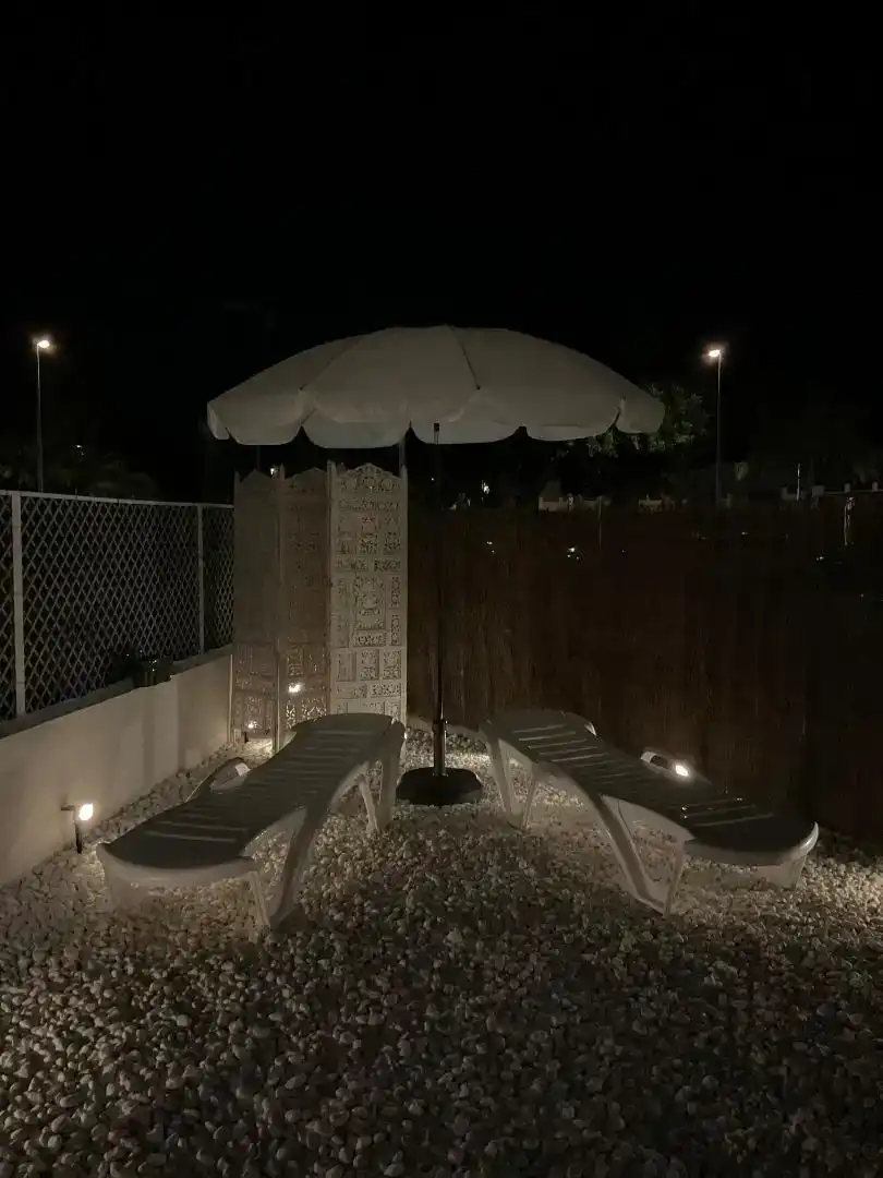 Terrassa de Apartament de lloguer en Vera amb Aire condicionat, Jardí privat i Piscina