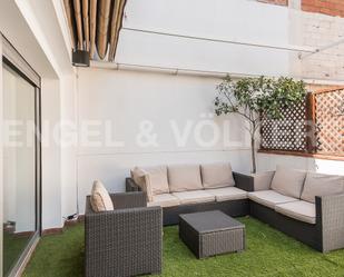 Terrace of Single-family semi-detached to rent in  Barcelona Capital  with Air Conditioner, Heating and Private garden