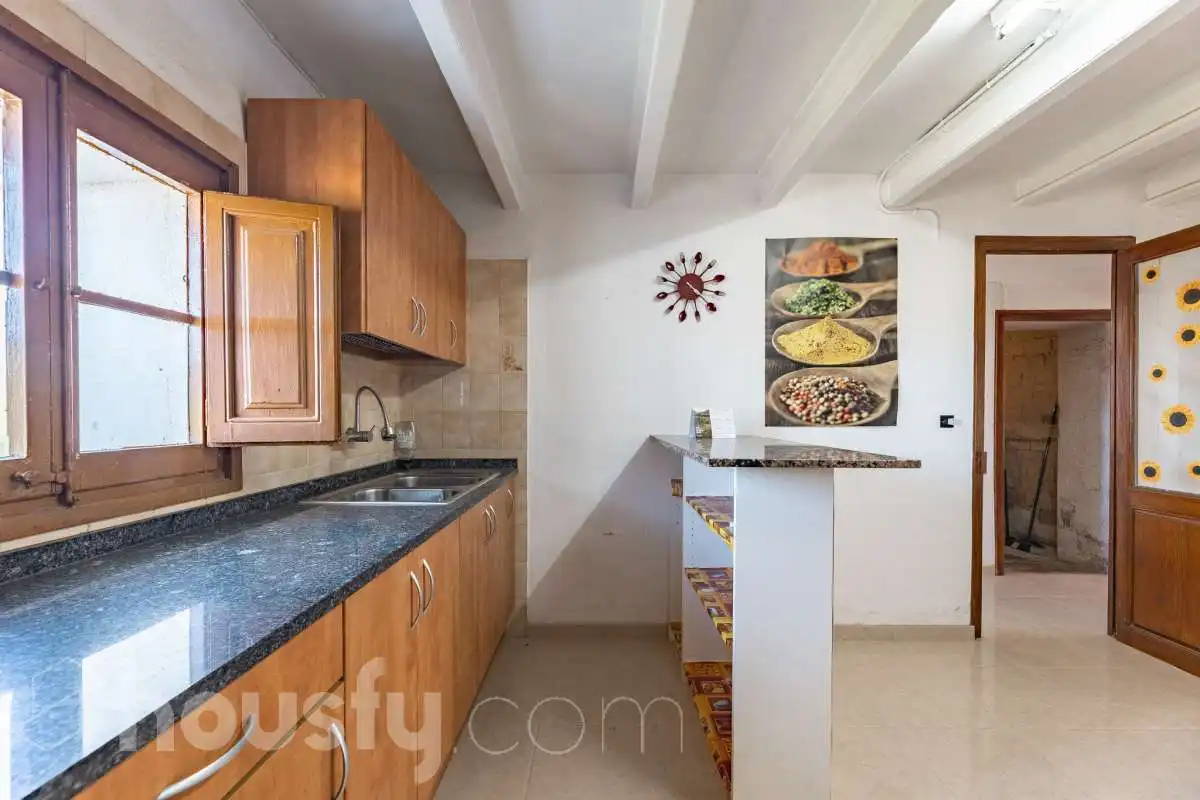 Cocina de Casa adosada en venta en Santa Margarida I Els Monjos con Trastero