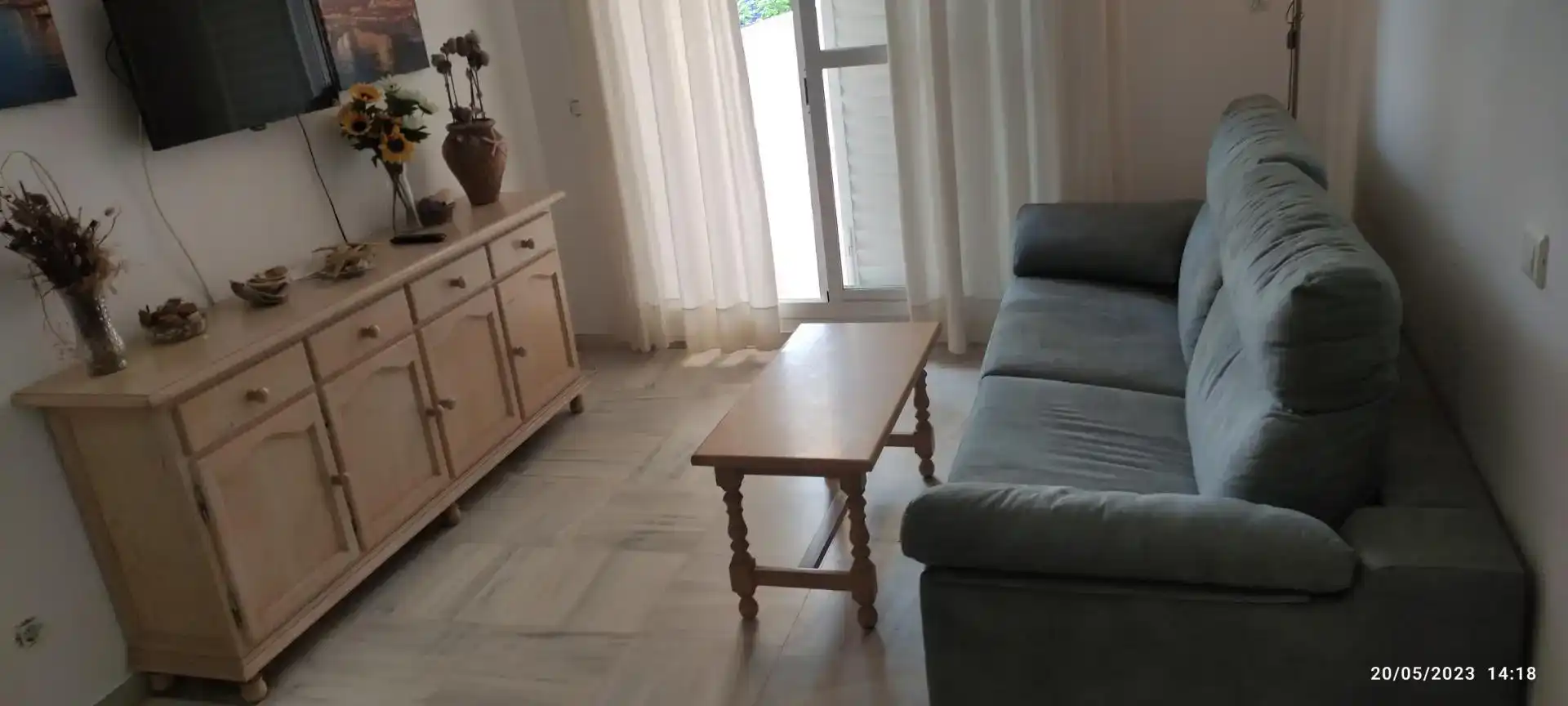Wohnzimmer von Maisonette zur Miete in Islantilla mit Schwimmbad und Balkon
