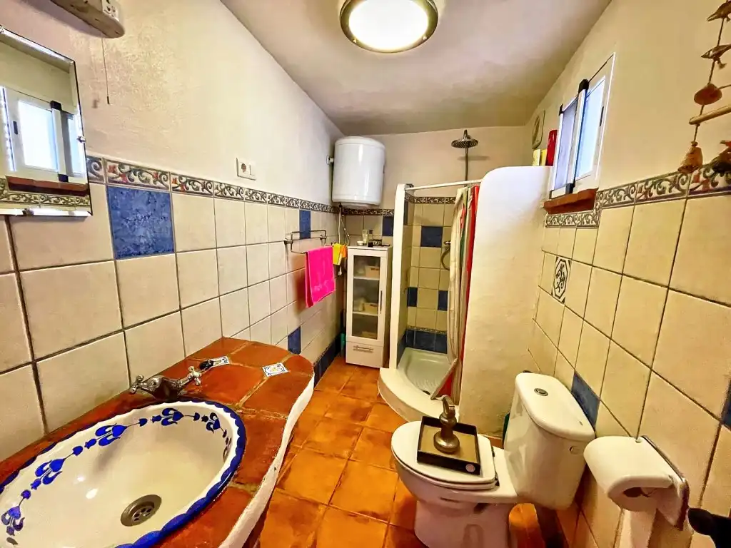 Baño de Finca rústica en venta en Iznate con Terraza