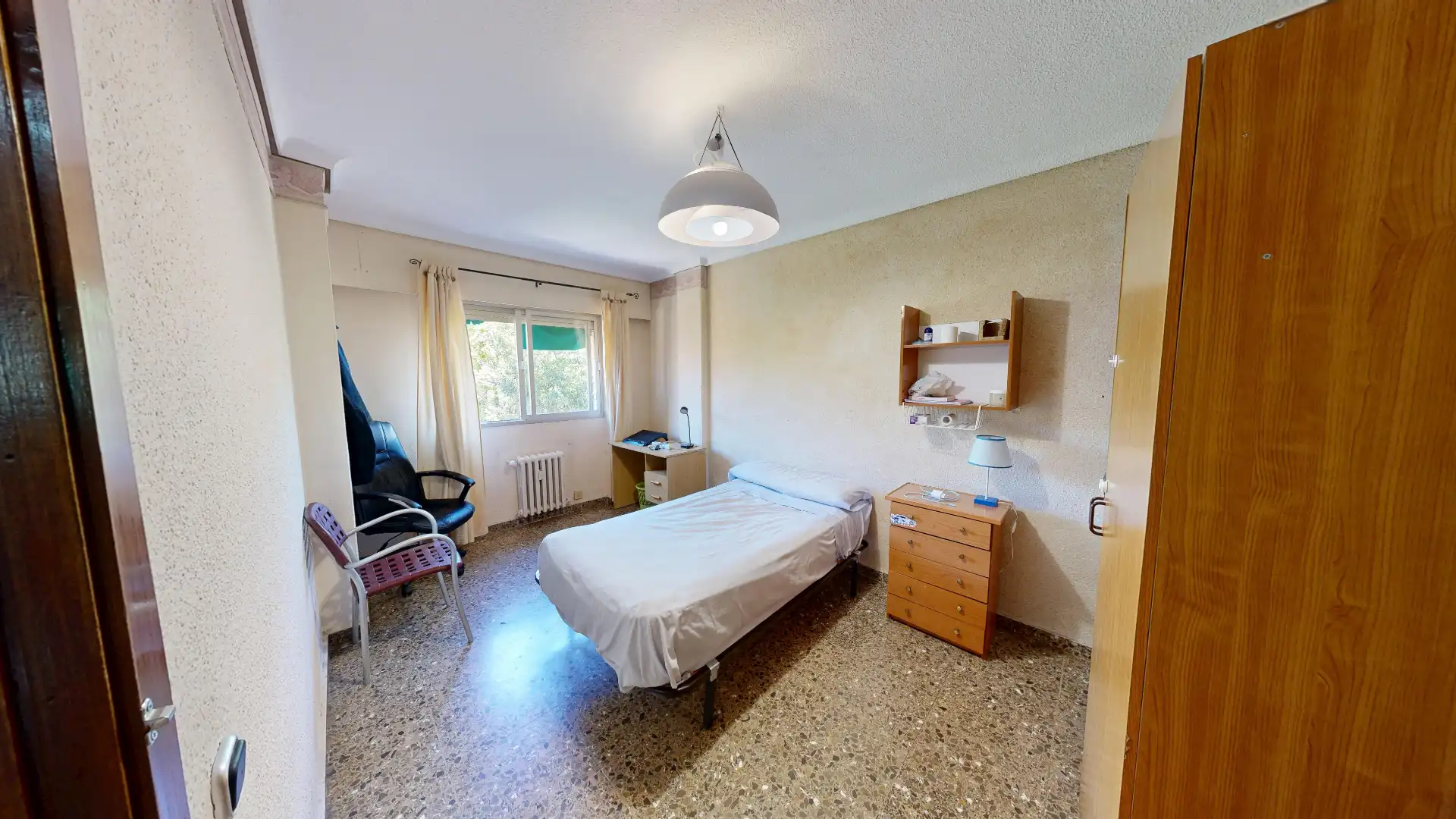 Bedroom of Flat for sale in Albacete  with Air Conditioner, Heating and Furnished
